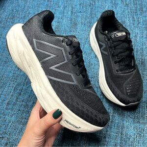 New Balance Fresh Foam X 1080v14 Running Shoes Black Phantom Sea Salt Women's 8